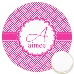 Square Weave Printed Cookie Topper - 3.25" (Personalized)