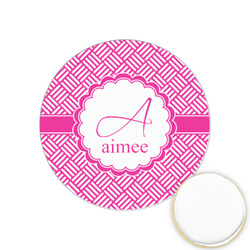 Square Weave Printed Cookie Topper - 1.25" (Personalized)