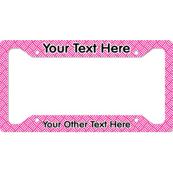 Square Weave License Plate Frame (Personalized)