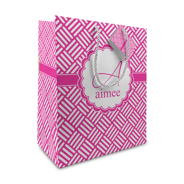 Custom Square Weave Medium Gift Bag (Personalized)