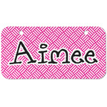 Square Weave Mini/Bicycle License Plate (2 Holes) (Personalized)