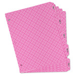 Square Weave Binder Tab Divider Set (Personalized)