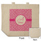 Square Weave Reusable Cotton Grocery Bag - Front & Back View