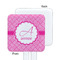 Square Weave White Plastic Stir Stick - Single Sided - Square - Approval