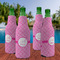 Square Weave Zipper Bottle Cooler - Set of 4 - LIFESTYLE