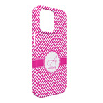 Square Weave iPhone Case - Plastic - iPhone 13 Pro Max (Personalized)