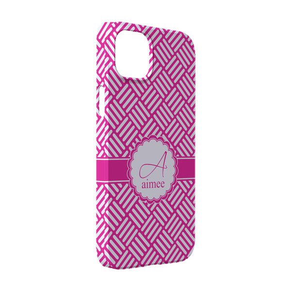 Custom Square Weave iPhone Case - Plastic - iPhone 14 (Personalized)