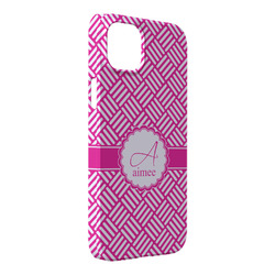 Square Weave iPhone Case - Plastic - iPhone 14 Plus (Personalized)