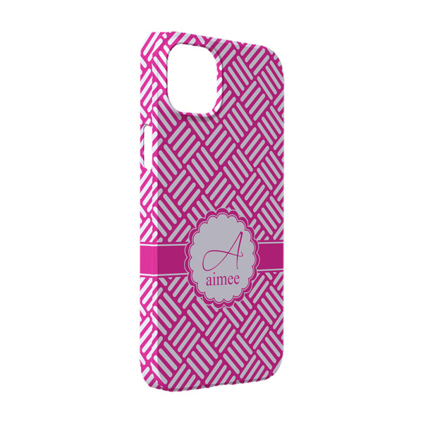 Custom Square Weave iPhone Case - Plastic - iPhone 14 Pro (Personalized)