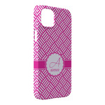 Square Weave iPhone Case - Plastic - iPhone 14 Pro Max (Personalized)