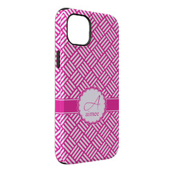 Square Weave iPhone Case - Rubber Lined - iPhone 14 Pro Max (Personalized)