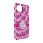 Square Weave iPhone Case - Rubber Lined - iPhone 14 (Personalized)