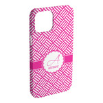 Square Weave iPhone Case - Plastic - iPhone 15 Plus (Personalized)