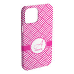 Square Weave iPhone Case - Plastic - iPhone 15 Pro Max (Personalized)