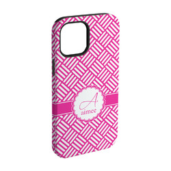 Square Weave iPhone Case - Rubber Lined - iPhone 15 Pro (Personalized)