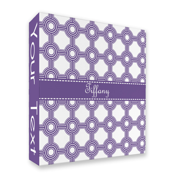 Custom Connected Circles 3 Ring Binder - Full Wrap - 2" (Personalized)