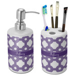 Connected Circles Ceramic Bathroom Accessories Set (Personalized)