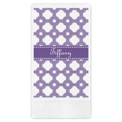 Connected Circles Guest Napkins - Full Color - Embossed Edge (Personalized)