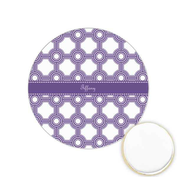Custom Connected Circles Printed Cookie Topper - 1.25" (Personalized)