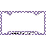 Connected Circles License Plate Frame - Style C (Personalized)