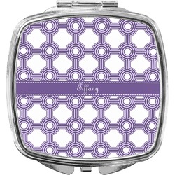Connected Circles Compact Makeup Mirror (Personalized)