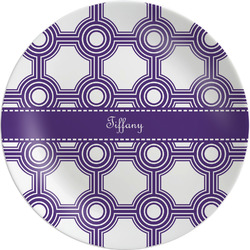 Connected Circles Melamine Salad Plate - 8" (Personalized)