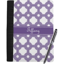 Connected Circles Notebook Padfolio - Large w/ Name or Text