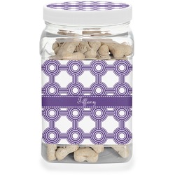 Connected Circles Dog Treat Jar (Personalized)