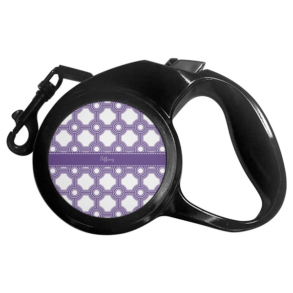 Custom Connected Circles Retractable Dog Leash - Medium (Personalized)