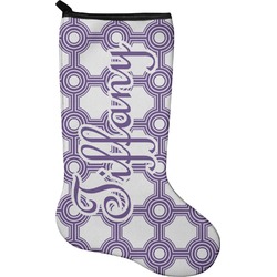 Connected Circles Holiday Stocking - Single-Sided - Neoprene (Personalized)