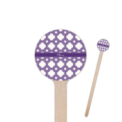 Connected Circles 7.5" Round Wooden Stir Sticks - Double Sided (Personalized)