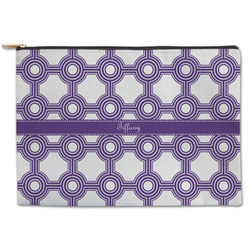 Connected Circles Zipper Pouch - Large - 12.5"x8.5" (Personalized)