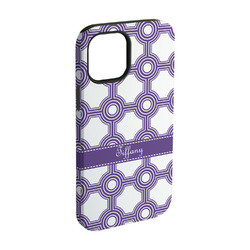 Connected Circles iPhone Case - Rubber Lined - iPhone 15 Pro (Personalized)