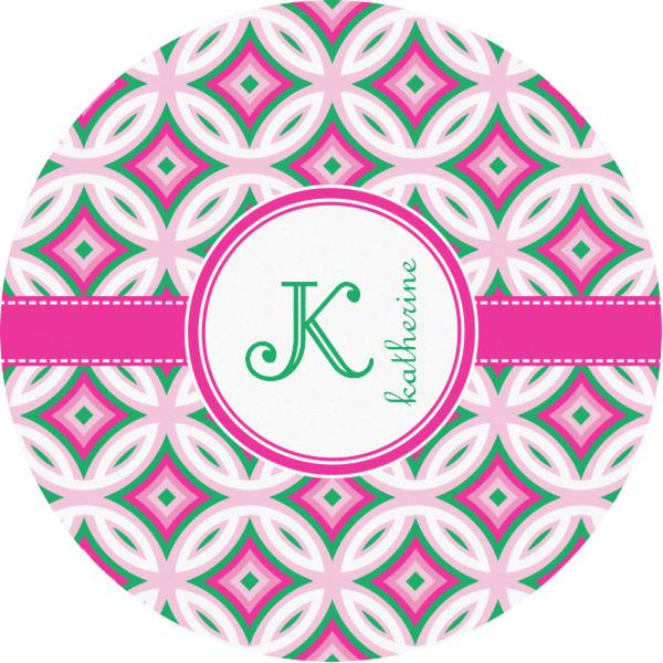 Custom Linked Circles & Diamonds Multipurpose Round Labels - 1" (Personalized)