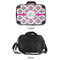 Linked Circles & Diamonds 15" Hard Shell Briefcase - APPROVAL