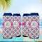 Linked Circles & Diamonds 16oz Can Sleeve - Set of 4 - LIFESTYLE