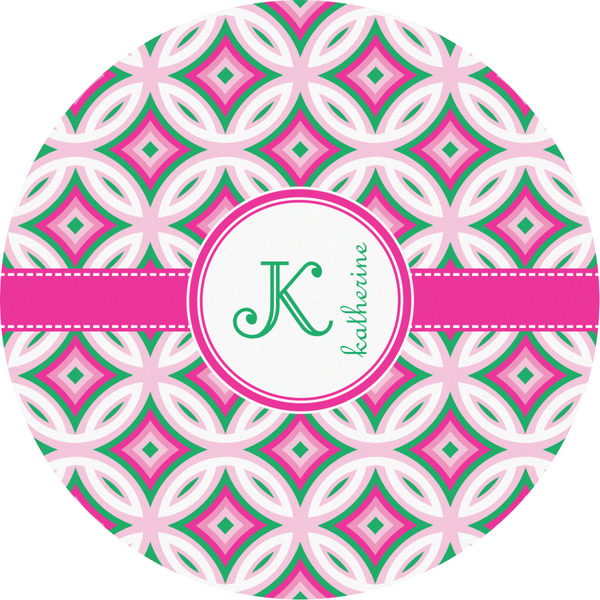 Custom Linked Circles & Diamonds Multipurpose Round Labels - 2" (Personalized)