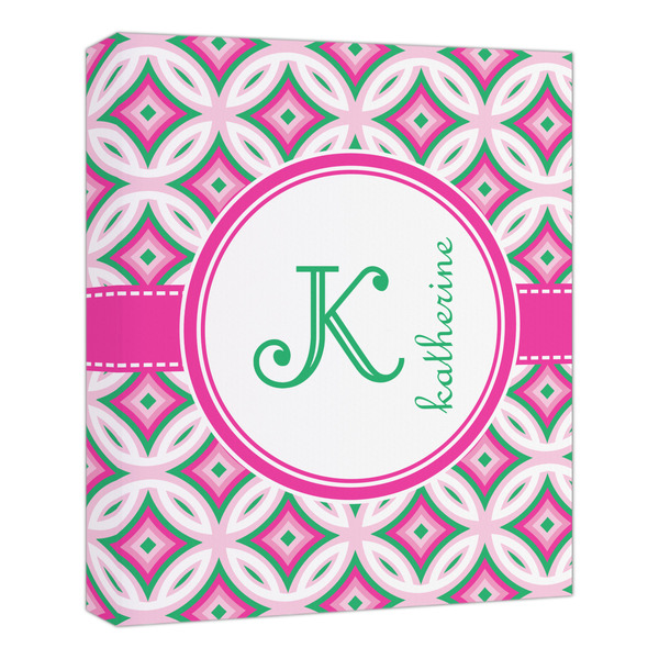 Custom Linked Circles & Diamonds Canvas Print - 20x24 (Personalized)