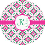 Linked Circles & Diamonds Multipurpose Round Labels - Custom Sized (Personalized)