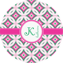 Linked Circles & Diamonds Multipurpose Round Labels - 3" (Personalized)