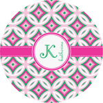 Linked Circles & Diamonds Multipurpose Round Labels - 5" (Personalized)