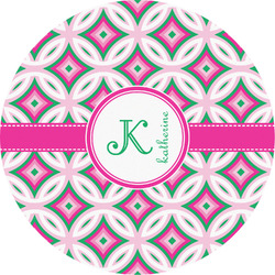 Linked Circles & Diamonds Multipurpose Round Labels - 5" (Personalized)