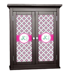 Linked Circles & Diamonds Cabinet Decal - Medium (Personalized)