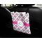 Linked Circles & Diamonds Car Bag - In Use