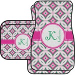 Linked Circles & Diamonds Car Floor Mats Set - 2 Front & 2 Back (Personalized)