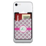 Linked Circles & Diamonds 2-in-1 Cell Phone Credit Card Holder & Screen Cleaner (Personalized)