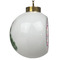 Linked Circles & Diamonds Ceramic Christmas Ornament - Xmas Tree (Side View)