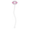 Linked Circles & Diamonds Clear Plastic 7" Stir Stick - Oval - Single Stick