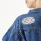 Linked Circles & Diamonds Custom Shape Iron On Patches - L - MAIN