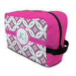 Linked Circles & Diamonds Toiletry Bag / Dopp Kit (Personalized)